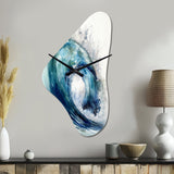 Ocean Wave Movement VI - Asymmetric Metal Wall Clock