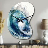 Ocean Wave Movement VI - Asymmetric Metal Wall Clock