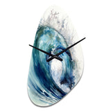 Ocean Wave Movement VI - Asymmetric Metal Wall Clock