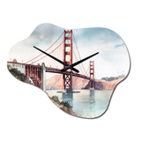 Views Of San Francisco II - Asymmetric Metal Wall Clock