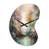 Whimsical Stream - Asymmetric Metal Wall Clock