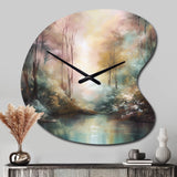 Whimsical Stream - Asymmetric Metal Wall Clock
