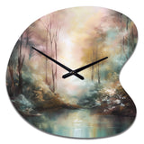 Whimsical Stream - Asymmetric Metal Wall Clock