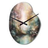 Whimsical Stream - Asymmetric Metal Wall Clock