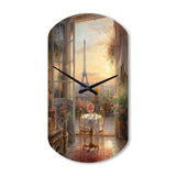 Beautiful Eiffel Tower In Paris II - Asymmetric Metal Wall Clock