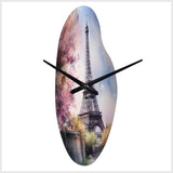 Beautiful Eiffel Tower In Paris V - Asymmetric Metal Wall Clock