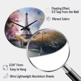 Beautiful Eiffel Tower In Paris V - Asymmetric Metal Wall Clock
