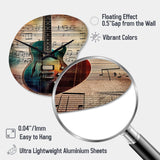 Playing To The Melody - Asymmetric Metal Wall Clock