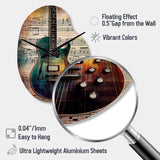 Playing To The Melody - Asymmetric Metal Wall Clock