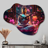 Starlight Buddha I - Asymmetric Metal Wall Clock
