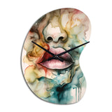 Colorful Lips - Asymmetric Metal Wall Clock