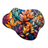 Multicolor Vibrant Foliage - Asymmetric Metal Wall Clock