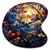 Multicolor Vibrant Vines III - Asymmetric Metal Wall Clock