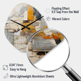 Abstract Assemblage I - Asymmetric Metal Wall Clock