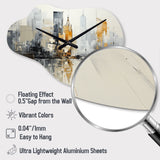 Abstract Cityscape IV - Asymmetric Metal Wall Clock