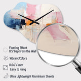 Abstract Patchwork IV - Asymmetric Metal Wall Clock