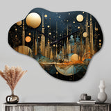 Collage Constellations I - Asymmetric Metal Wall Clock