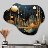 Collage Constellations I - Asymmetric Metal Wall Clock
