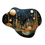Collage Constellations I - Asymmetric Metal Wall Clock