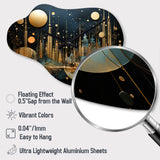Collage Constellations I - Asymmetric Metal Wall Clock