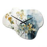 Collage Meditations II - Asymmetric Metal Wall Clock