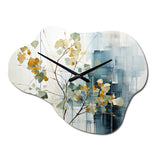 Collage Meditations II - Asymmetric Metal Wall Clock