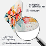 Collage Rhythms I - Asymmetric Metal Wall Clock