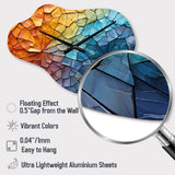 Colorful Mosaic II - Asymmetric Metal Wall Clock