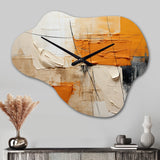 Textile Symphony II - Asymmetric Metal Wall Clock