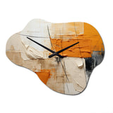 Textile Symphony II - Asymmetric Metal Wall Clock