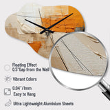 Textile Symphony II - Asymmetric Metal Wall Clock