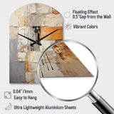Abstraction I - Asymmetric Metal Wall Clock