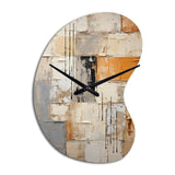 Abstraction I - Asymmetric Metal Wall Clock