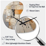 Abstraction I - Asymmetric Metal Wall Clock
