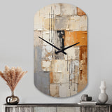 Abstraction I - Asymmetric Metal Wall Clock