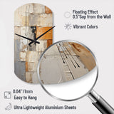 Abstraction I - Asymmetric Metal Wall Clock