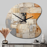 Abstraction I - Asymmetric Metal Wall Clock