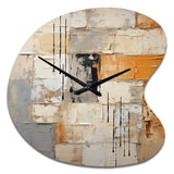Abstraction I - Asymmetric Metal Wall Clock