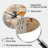 Abstraction I - Asymmetric Metal Wall Clock