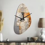Abstraction I - Asymmetric Metal Wall Clock
