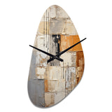 Abstraction I - Asymmetric Metal Wall Clock