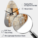 Abstraction I - Asymmetric Metal Wall Clock