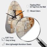 Abstraction I - Asymmetric Metal Wall Clock