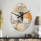 Abstraction I - Asymmetric Metal Wall Clock