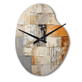 Abstraction I - Asymmetric Metal Wall Clock