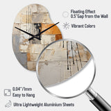 Abstraction I - Asymmetric Metal Wall Clock
