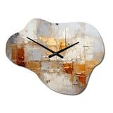 Transcendent Textures V - Asymmetric Metal Wall Clock