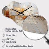 Transcendent Textures V - Asymmetric Metal Wall Clock