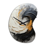 Infinite Motion IV - Asymmetric Metal Wall Clock