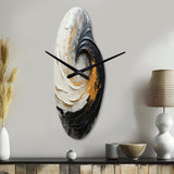 Infinite Motion IV - Asymmetric Metal Wall Clock